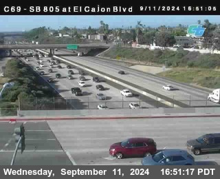 SB 805 at El Cajon Blvd (On Ramp)