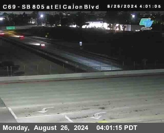 SB 805 at El Cajon Blvd (On Ramp)