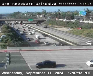 SB 805 at El Cajon Blvd (On Ramp)