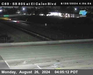 SB 805 at El Cajon Blvd (On Ramp)