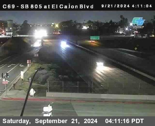 SB 805 at El Cajon Blvd (On Ramp)