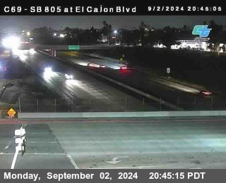 SB 805 at El Cajon Blvd (On Ramp)