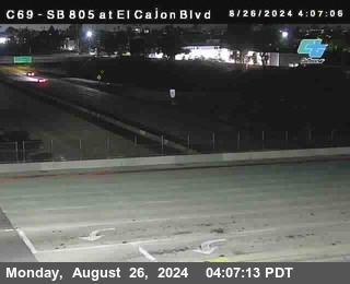 SB 805 at El Cajon Blvd (On Ramp)