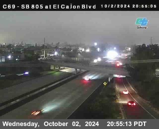 SB 805 at El Cajon Blvd (On Ramp)