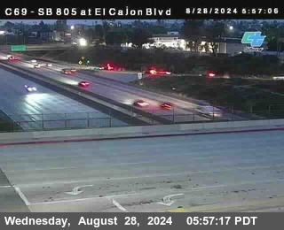 SB 805 at El Cajon Blvd (On Ramp)