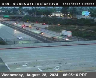 SB 805 at El Cajon Blvd (On Ramp)