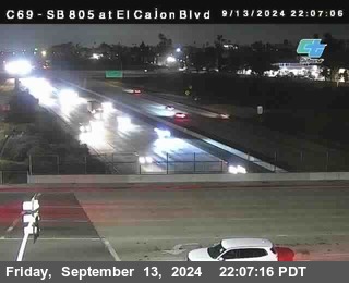 SB 805 at El Cajon Blvd (On Ramp)