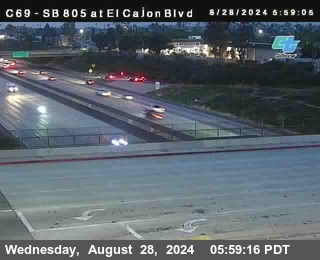 SB 805 at El Cajon Blvd (On Ramp)