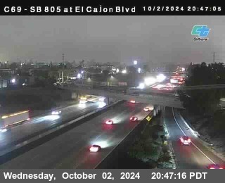 SB 805 at El Cajon Blvd (On Ramp)