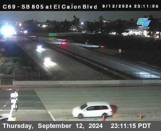 SB 805 at El Cajon Blvd (On Ramp)