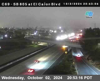 SB 805 at El Cajon Blvd (On Ramp)