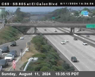 SB 805 at El Cajon Blvd (On Ramp)