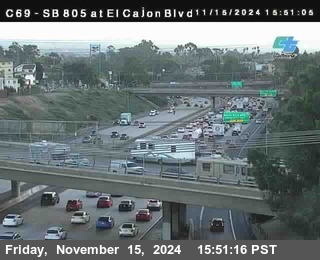 SB 805 at El Cajon Blvd (On Ramp)