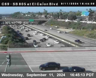 SB 805 at El Cajon Blvd (On Ramp)