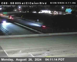 SB 805 at El Cajon Blvd (On Ramp)