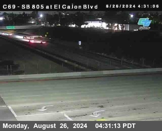 SB 805 at El Cajon Blvd (On Ramp)