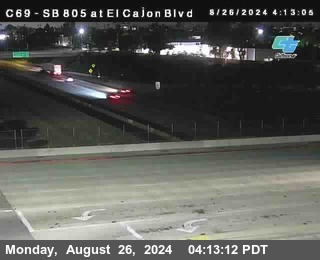 SB 805 at El Cajon Blvd (On Ramp)