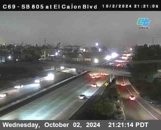 SB 805 at El Cajon Blvd (On Ramp)