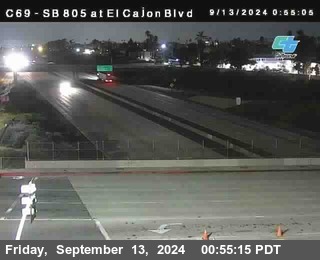 SB 805 at El Cajon Blvd (On Ramp)