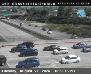 SB 805 at El Cajon Blvd (On Ramp)