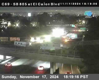 SB 805 at El Cajon Blvd (On Ramp)