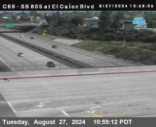 SB 805 at El Cajon Blvd (On Ramp)