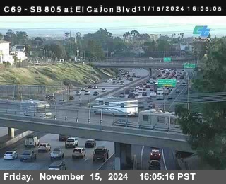 SB 805 at El Cajon Blvd (On Ramp)