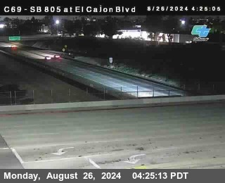 SB 805 at El Cajon Blvd (On Ramp)