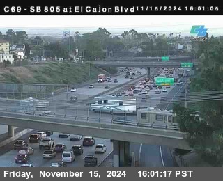 SB 805 at El Cajon Blvd (On Ramp)