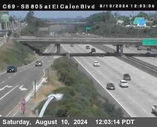 SB 805 at El Cajon Blvd (On Ramp)