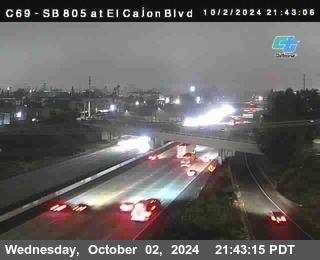 SB 805 at El Cajon Blvd (On Ramp)