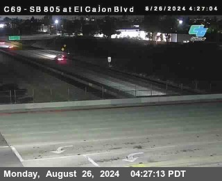 SB 805 at El Cajon Blvd (On Ramp)