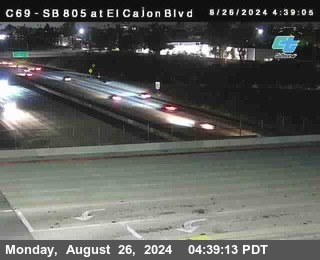 SB 805 at El Cajon Blvd (On Ramp)