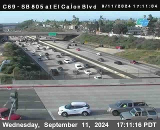 SB 805 at El Cajon Blvd (On Ramp)