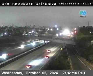 SB 805 at El Cajon Blvd (On Ramp)