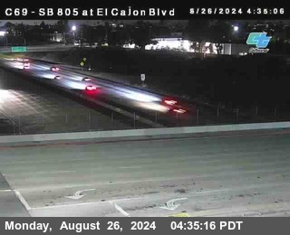 SB 805 at El Cajon Blvd (On Ramp)