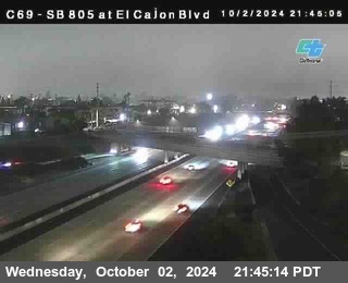 SB 805 at El Cajon Blvd (On Ramp)