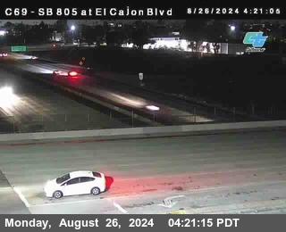 SB 805 at El Cajon Blvd (On Ramp)