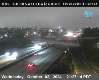 SB 805 at El Cajon Blvd (On Ramp)