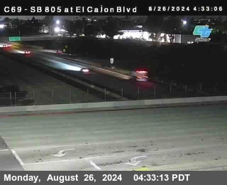 SB 805 at El Cajon Blvd (On Ramp)