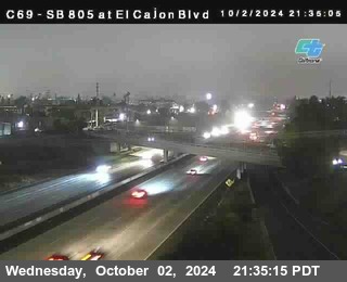 SB 805 at El Cajon Blvd (On Ramp)