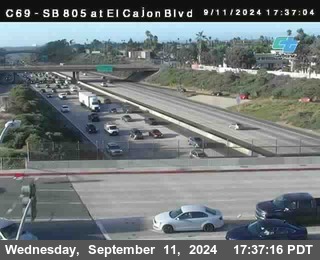 SB 805 at El Cajon Blvd (On Ramp)