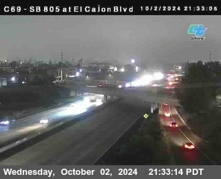 SB 805 at El Cajon Blvd (On Ramp)