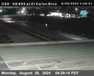 SB 805 at El Cajon Blvd (On Ramp)