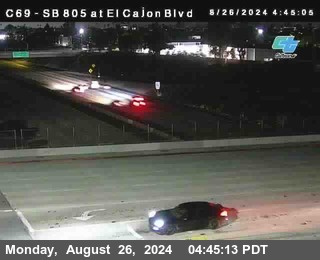 SB 805 at El Cajon Blvd (On Ramp)