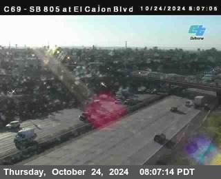 SB 805 at El Cajon Blvd (On Ramp)