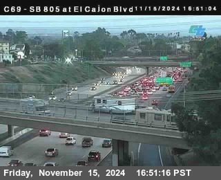 SB 805 at El Cajon Blvd (On Ramp)