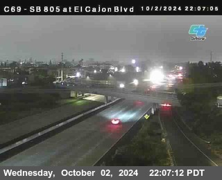 SB 805 at El Cajon Blvd (On Ramp)