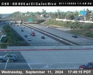 SB 805 at El Cajon Blvd (On Ramp)