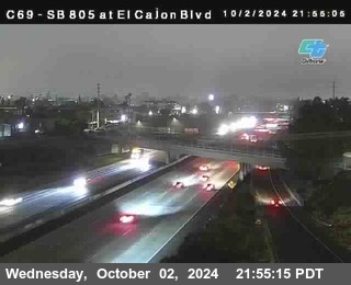 SB 805 at El Cajon Blvd (On Ramp)